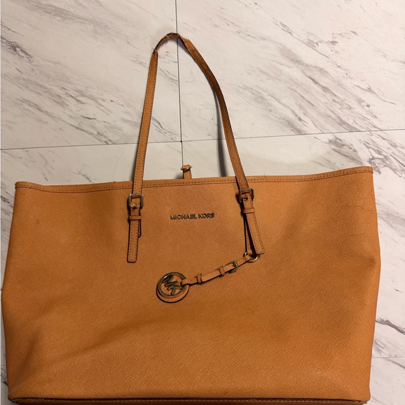 Michael Kors Handbags - Michael Kors Cognac Saffiano Tote